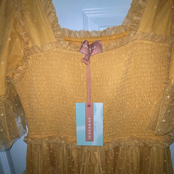 JessaKae Mustard Yellow Maxi Dress - Picture 15 of 16